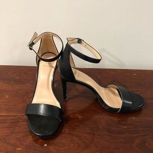 Black stiletto sandals